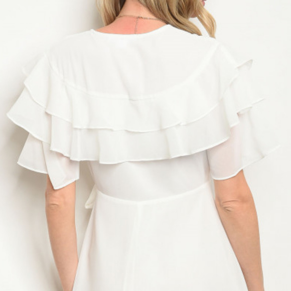 HOST PICK !!! V-NECK RUFFLE DRESS @Last One - Picture 4 of 6